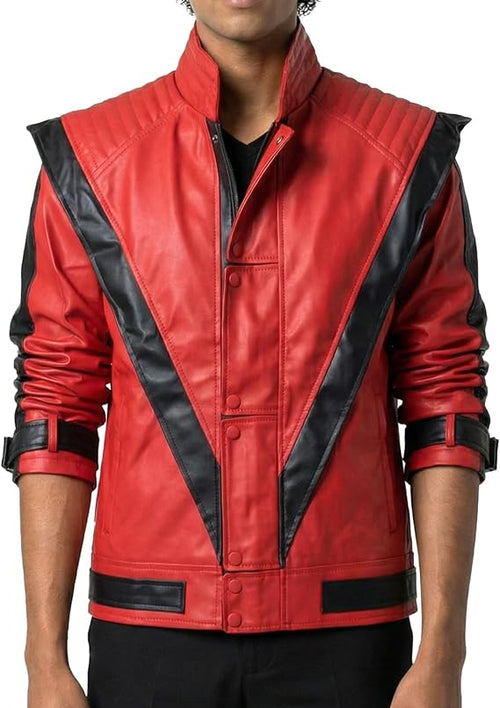 Thriller Red Leather Jacket